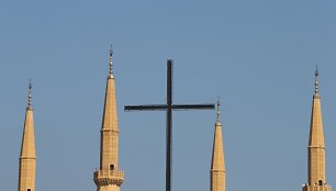 Bažnyčia &scaron;alia mečetės Libane 