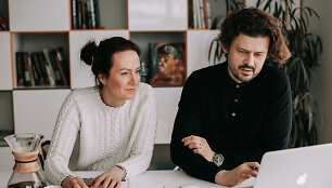 Prekės ženklo &bdquo;Bedroommood&ldquo; įkūrėjai Jurgita ir Tomas Alijo&scaron;iai