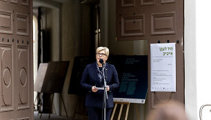 Ingrida &Scaron;imonytė dalyvavo Vilniaus geto sunaikinimo 80-mečio minėjime