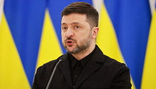 Volodymyras Zelenskis / PETRAS MALUKAS / AFP