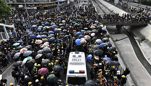 Protestai Honkonge