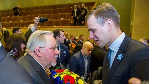 Vytautas Landsbergis ir Gabrielius Landsbergis