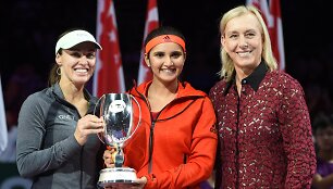 Sania Mirza ir Martina Hingis ir Mafrtina Navratilova
