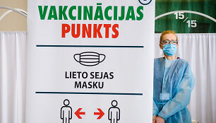 Vakcinacijos punktas Latvijoje
