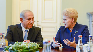 Prezidentė Dalia Grybauskaitė susitinka su Izraelio Ministru Pirmininku Benjaminu Netanyahu