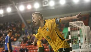 Lietuvos salės futbolininkų pergalė Europos čempionato atrankoje