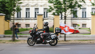 Motociklininkai dalyvauja Laisvės kelyje