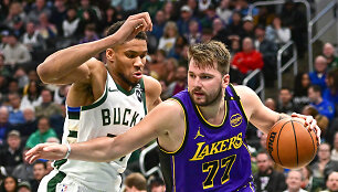 Giannis Antetokounmpo ir Luka Dončičius