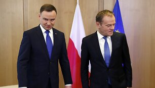 Andrzejus Duda ir Donaldas Tuskas