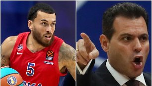 Mike'as Jamesas ir Dimitrios Itoudis sukonfliktavo per CSKA treniruotę.