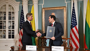K. Budrys ir M. Rubio / URM nuotr.