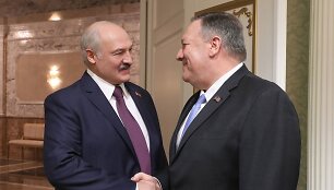 Aliaksandras Luka&scaron;enka, Mike'as Pompeo