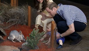 Princas Williamas ir Kembridžo hercogienė Catherine su princu George‘u