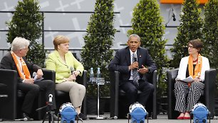 Merkel ir Obama surengė  viešą diskusiją Berlyne