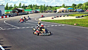 Lietuvos kartingo čempionato varžybos Anyk&scaron;čių kartodrome