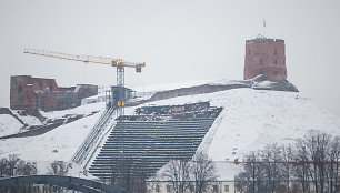 Sniegas užklojo Vilnių