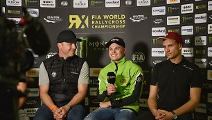 Rokas Baciuška tiesioginėje WorldRX spaudos konferencijoje