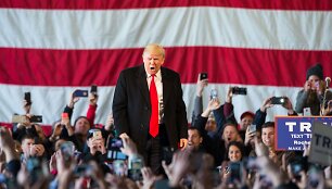Donaldo Trumpo agitacinis renginys Niujorke