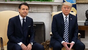 Italijos ministro pirmininko Giuseppe Conte ir D.Tumpo susitikimas
