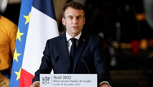 Prancūzijos prezidentas Emmanuelis Macronas