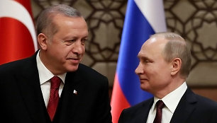 Recepas Tayyipas Erdoganas ir Vladimiras Putinas