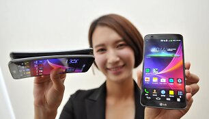 LG &bdquo;G Flex&ldquo; i&scaron;manieji telefonai