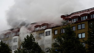 Geteborge per sprogimą daugiabutyje sužeista mažiausiai 16 žmonių