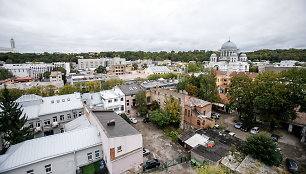 Kauno panorama nuo „Britanikos“ stogo