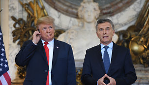 Donaldas Trumpas ir Mauricio Macri