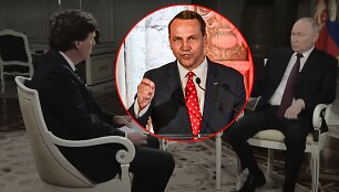 Tuckeris Carlsonas, Radoslawas Sikorskis, Vladimiras Putinas