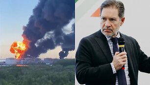 Gaisras Sankt Peterburgo uoste ir Andrejus Bezrukovas