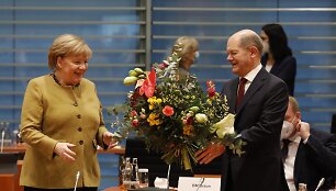 Angela Merkel ir Olafas Scholzas