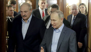 Aliaksandras Luka&scaron;enka ir Vladimiras Putinas
