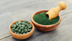 Jūrų dumblių (chlorelė lot. chlorella) maisto papildas