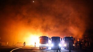 Černihivo srityje rusai smogė gaisrą gesinantiems ugniagesiams