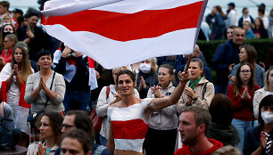 Protestuotojai Minske
