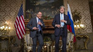 Johno Kerry ir Sergejaus Lavrovo susitikimas Romoje