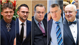 Martynas Gedvilas, Karolis Neimantas, Dainoras Bradauskas, Tomas Domarkas ir Juozas Olekas