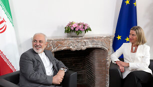 Mohammadas Javadas Zarifas ir Federica Mogherini