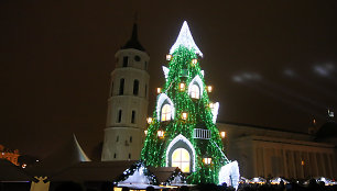 Kalėdų eglės įžiebimas Vilniuje