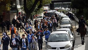 Policija Madride lydi „Deportivo“ sirgalius