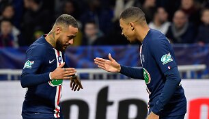 Neymaras ir Kylianas Mbappe