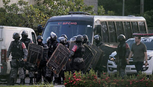 Brazilijos riau&scaron;ių policija