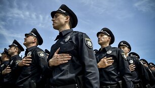 Kijeve prisiekė naujieji policijos patruliai