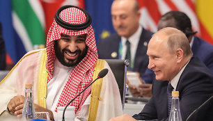 Mohammedas bin Salmanas ir Vladimiras Putinas