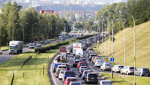 Sostinę sukaustė spūstys