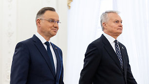 Gitanas Nausėda susitiko su Lenkijos Prezidentu Andrzejumi Duda