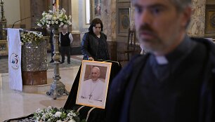 Maldos už popiežių Buenos Airėse / JUAN MABROMATA / AFP