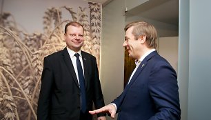 Saulius Skvernelis ir Ramūnas Karbauskis