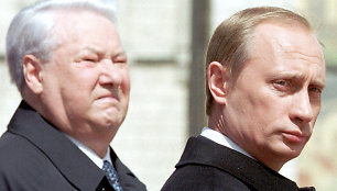 Borisas Jelcinas ir Vladimiras Putinas
